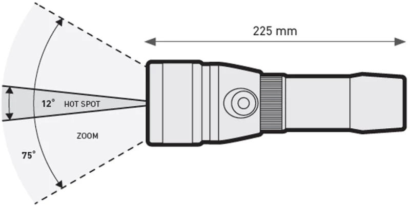 Mares Φακός Eos 32 Lrz+Θήκη