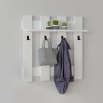 Κρεμάστρα τοίχου Carina χρώμα λευκό 70x18x70εκ.