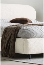 SERENITE ΚΡΕΒΑΤΙ (ΓΙΑ ΣΤΡΩΜΑ 160x200cm) BEIGE 230x194x105cm