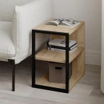 Τραπεζάκι βοηθητικό - Κομοδίνο Echo χρώμα sapphire oak 30x42x45εκ.