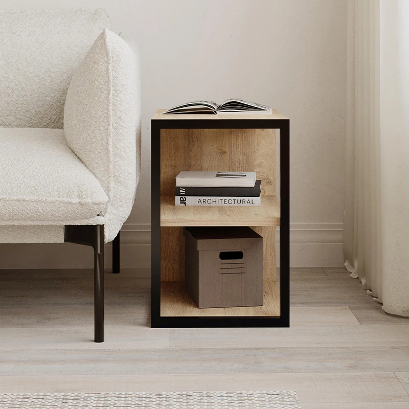 Τραπεζάκι βοηθητικό - Κομοδίνο Echo χρώμα sapphire oak 30x42x45εκ.