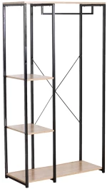 Ντουλάπα Ξύλο-Μέταλλο Open 90 Liberta 90x40x167υψ 18-0002