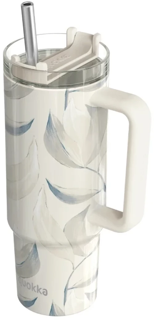 Quokka Handled Tumbler Θερμός 950ml Cotton με Λαβή + Καλαμάκι