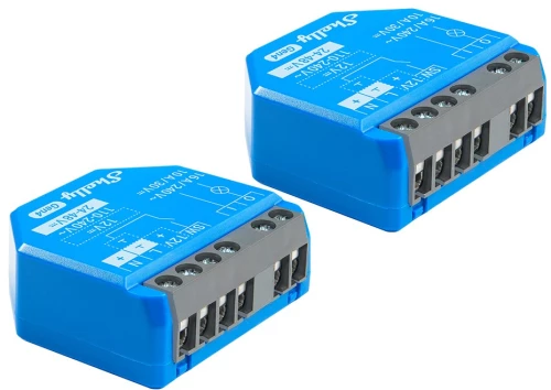 SHELLY 1 Gen4 Smart switch Blue 2 pcs