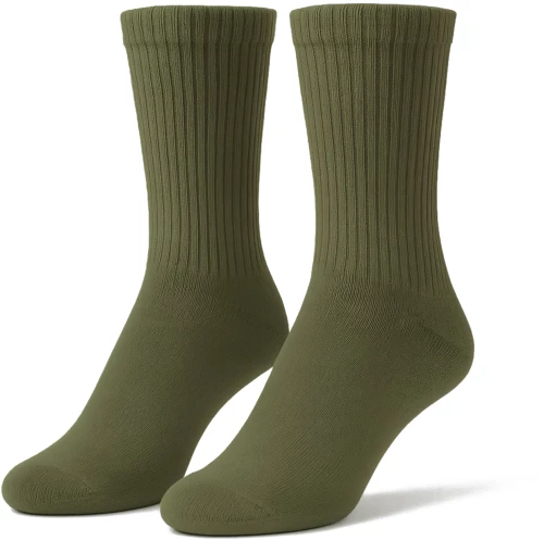 Tom Socks - Στρατιωτική Χακί Κάλτσα Χωρίς Σχέδιο