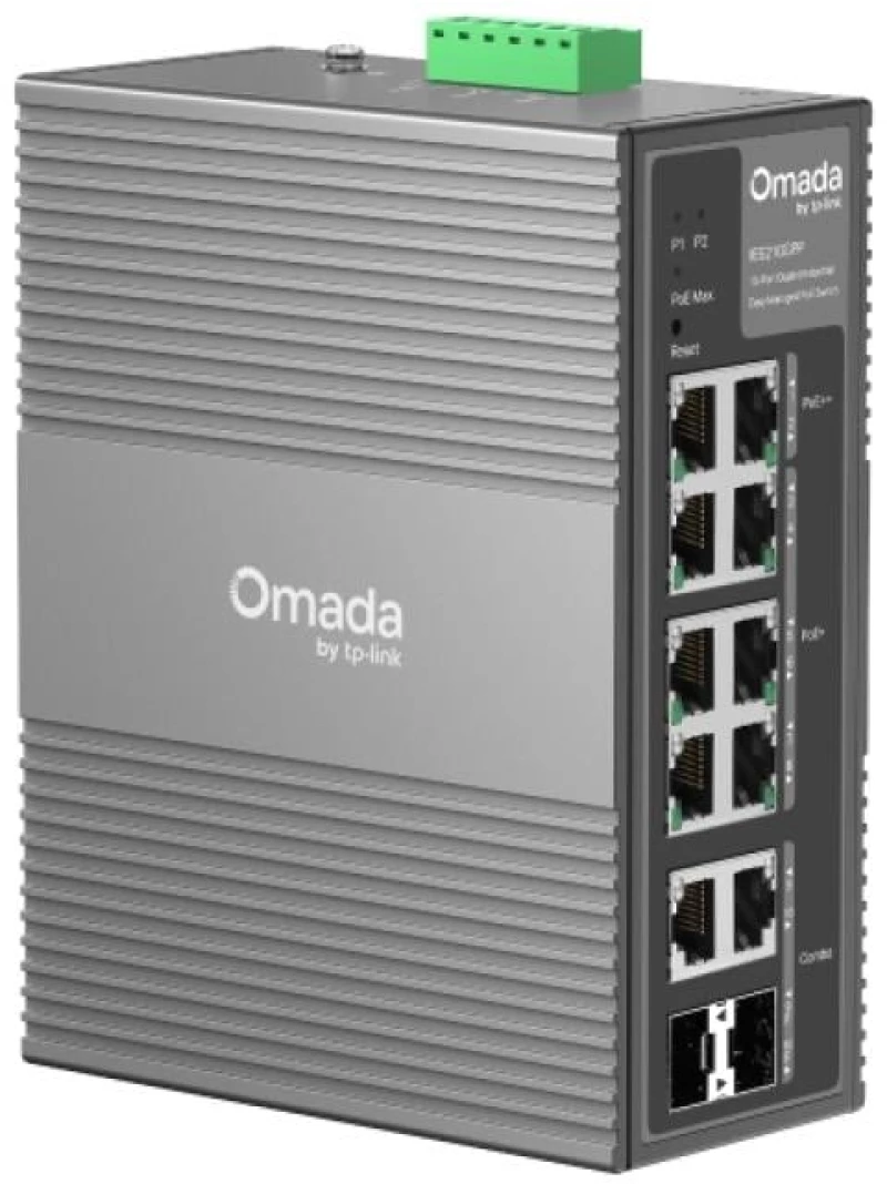TP-LINK IES210GPP Managed L2 PoE++ Switch με 8 Θύρες Gigabit (1Gbps) Ethernet και 2 SFP Θύρες