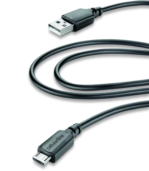 Cellular Line 203947 Regular USB 2.0 to micro USB Cable Μαύρο 2m