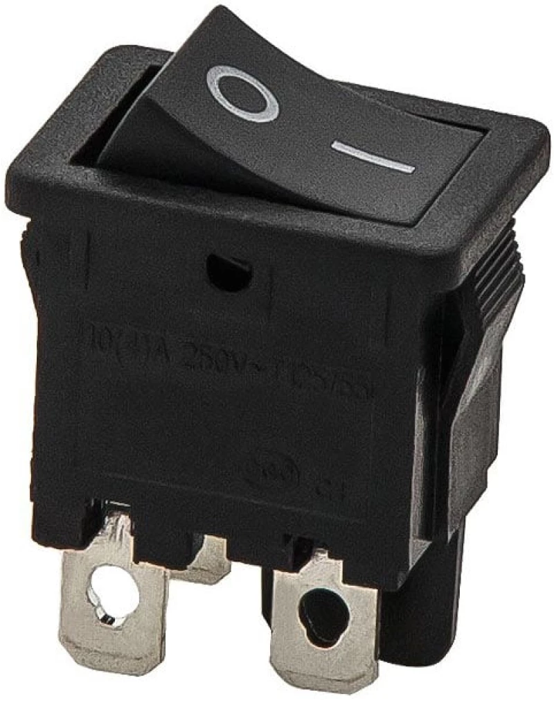 Διακόπτης ON-OFF Μαύρος 10A 250V/125V 12A (DM-1109)