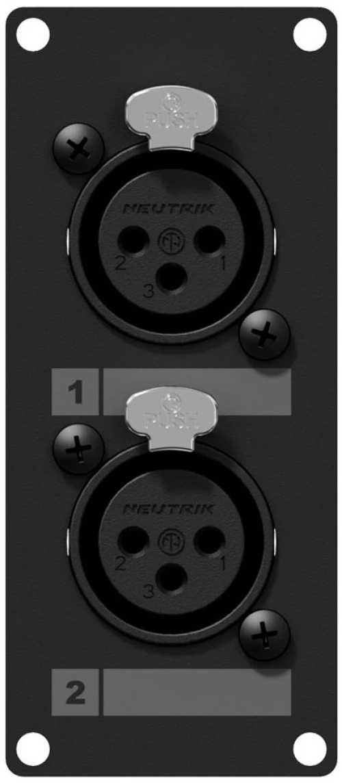 Caymon CASY125 - Πάνελ τοποθέτησης 2 βυσμάτων XLR female σε 3-pin terminal block