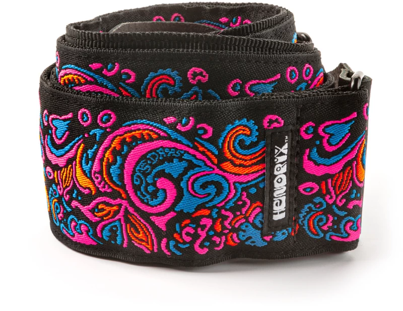 Dunlop JH28 - Ζώνη κιθάρας Jimi Hendrix Blacklight Love Drops Pink