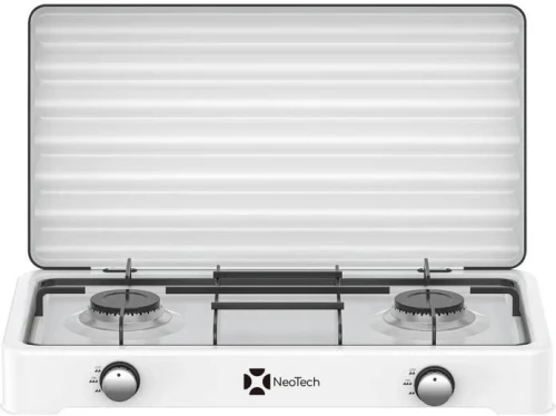 Neotech NT-202  Εστία Υγραερίου 2πλη -Λευκή