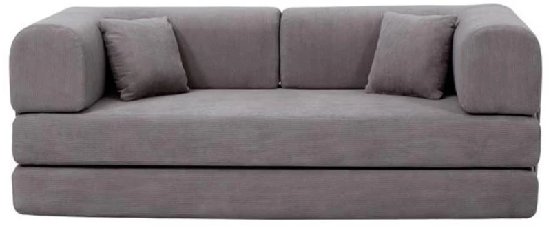 Compressed Nextdeco καναπές-κρεβάτι σκούρο γκρι 200x100x75εκ. - NEXT 36300-37