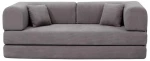 Compressed Nextdeco καναπές-κρεβάτι σκούρο γκρι 200x100x75εκ. - NEXT 36300-37
