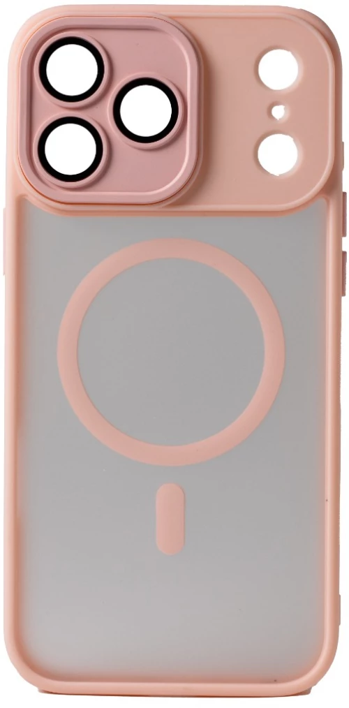 Hybrid Θήκη Σιλικόνης Με Magsafe & Metal Camera Lens Protection iPhone 17 Pro Max Ροζ