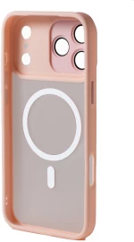 Hybrid Θήκη Σιλικόνης Με Magsafe & Metal Camera Lens Protection iPhone 17 Pro Max Ροζ