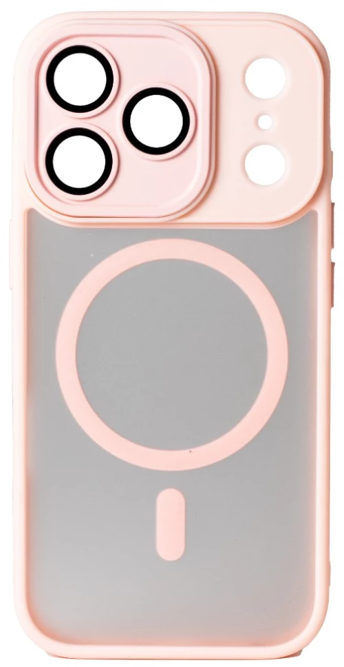 Hybrid Θήκη Σιλικόνης Με Magsafe & Metal Camera Lens Protection iPhone 17 Pro Ροζ