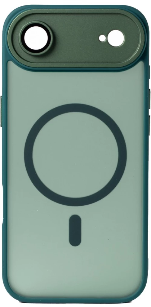 Hybrid Θήκη Σιλικόνης Με Magsafe & Metal Camera Lens Protection iPhone 17 Air Πράσινο