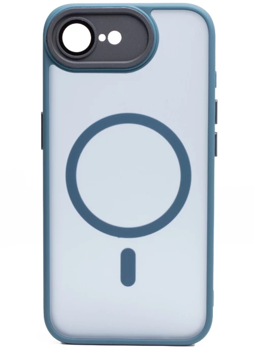 Hybrid Θήκη Σιλικόνης Με Magsafe & Metal Camera Lens Protection iPhone 16e Μπλε