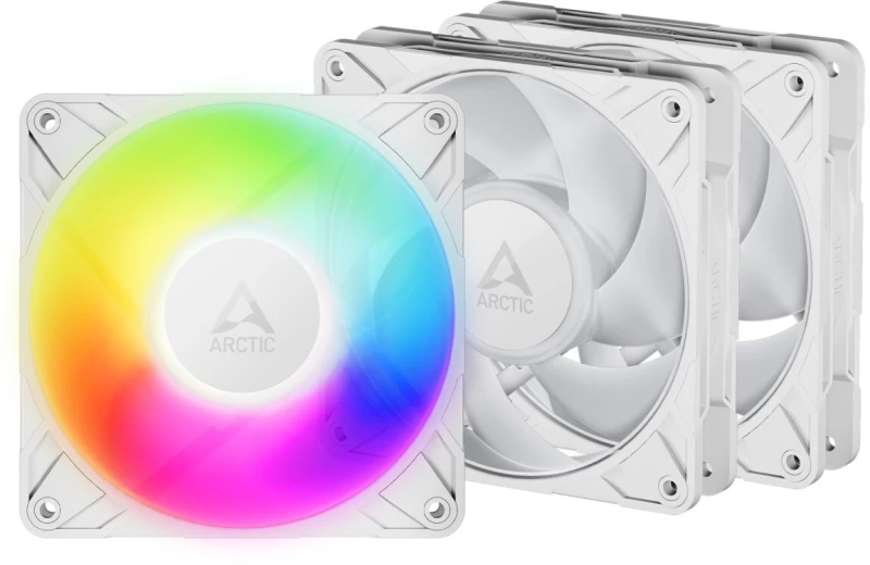 Arctic P14 Pro A-RGB (White) - 3 Pack - PWM 140mm Case Fan Value Pack - max 2500 RPM - PWM regulated