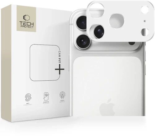 Tech-Protect Camalloy Fit+ Camera Cover for iPhone 17 Pro - Silver