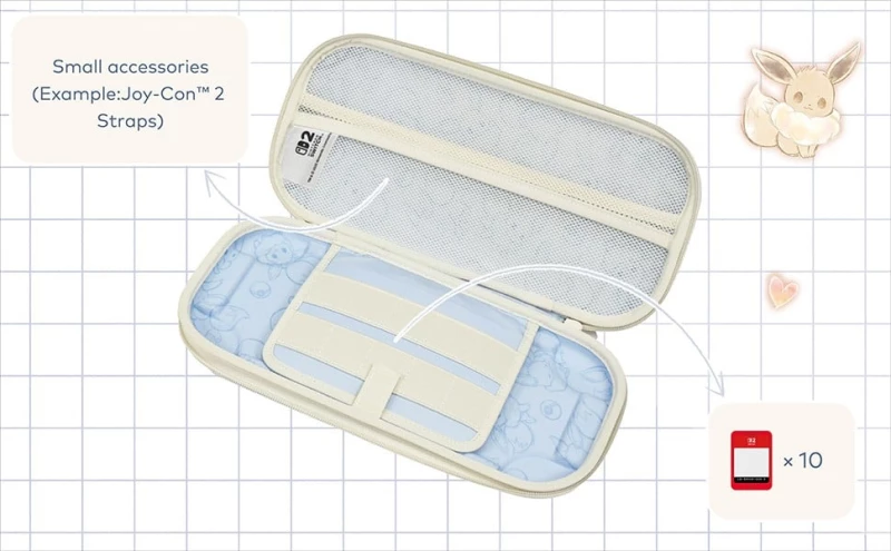 HORI - Vault Case for Switch 2 - Eevee Cottage Core - Blue / Nintendo Switch 2