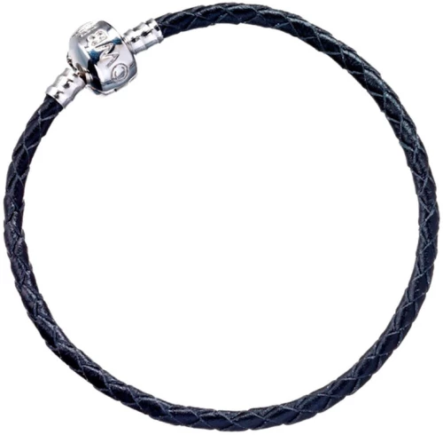 Harry Potter black leather charm bracelet