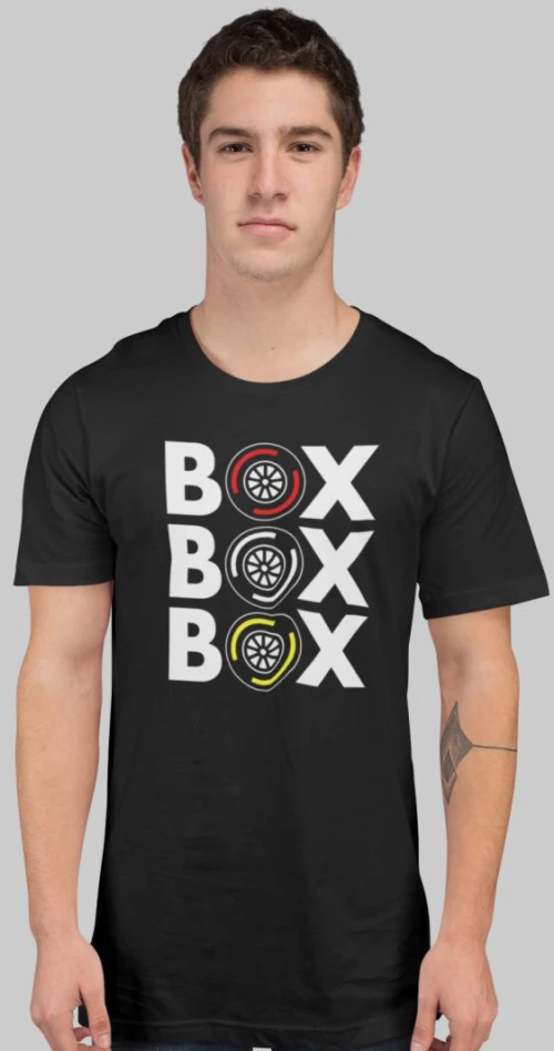 "Box Box Box" T-Shirt - BLACK
