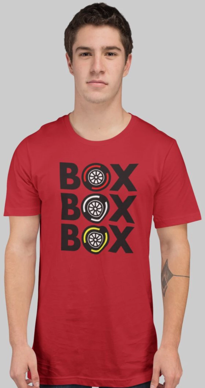 "Box Box Box" T-Shirt - BLACK