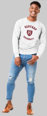 Offer | Harvard Sweatshirt (Replica) - WHITE