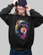 Funky Monkey Φούτερ - BLACK
