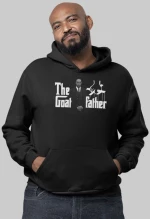 Lewis Hamilton the Goatfather Φούτερ με Κουκούλα - BLACK
