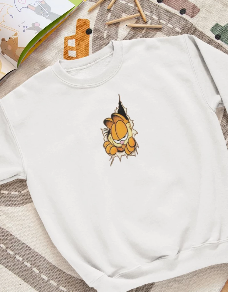 Garfield Παιδικό Φούτερ - WHITE