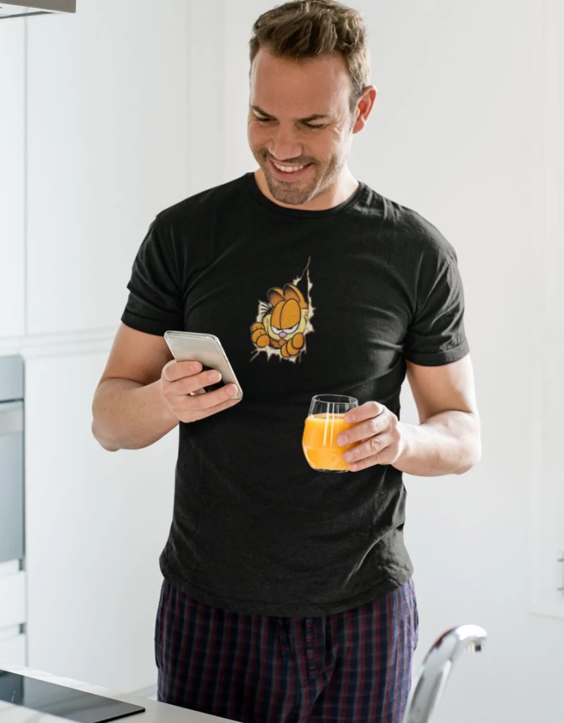 Garfield T-Shirt - BLACK