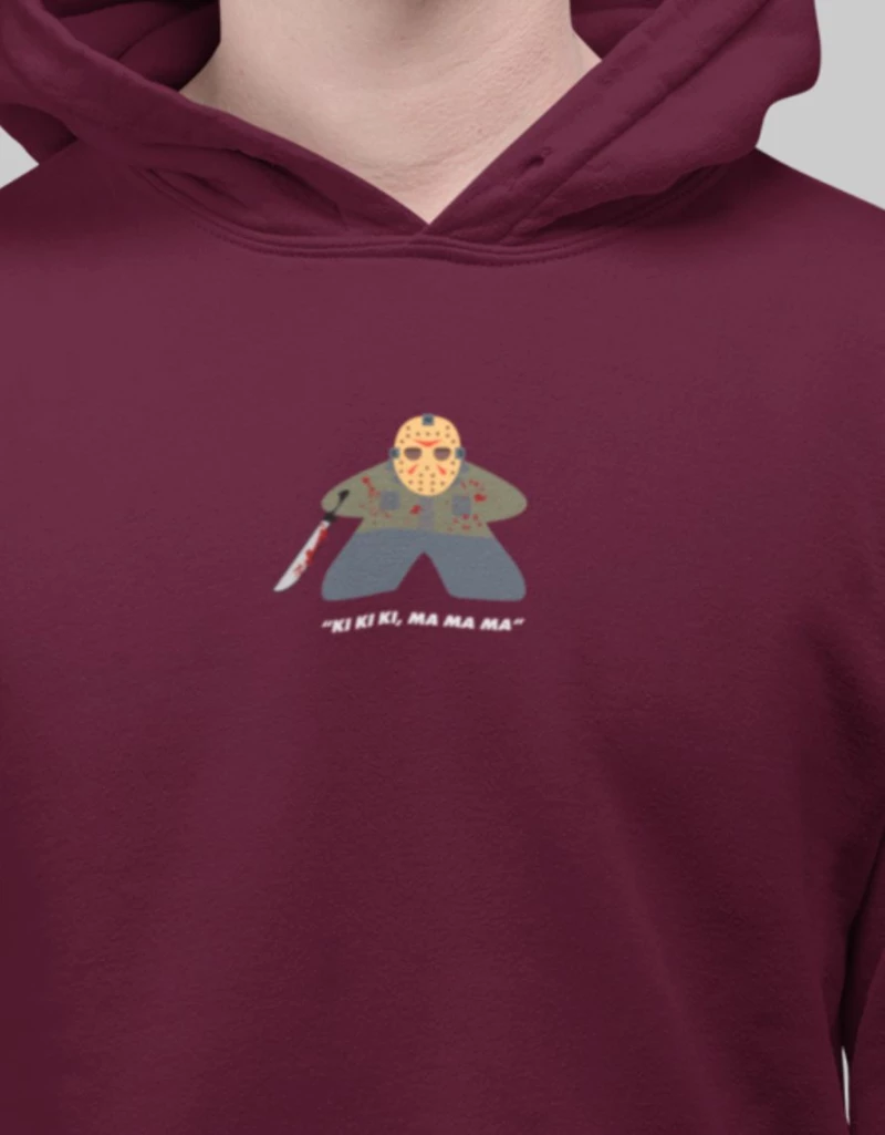 Jason Voorhees Meeple Φούτερ με Κουκούλα - BLACK