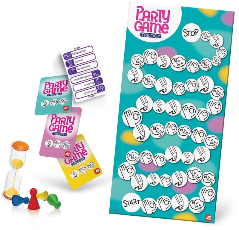 ΕΠΙΤΡΑΠΕΖΙΟ ΠΑΙΧΝΙΔΙ PARTY GAME TRILOGY ΓΙΑ ΗΛΙΚΙΕΣ 8+ ΧΡΟΝΩΝ- 1040-25148