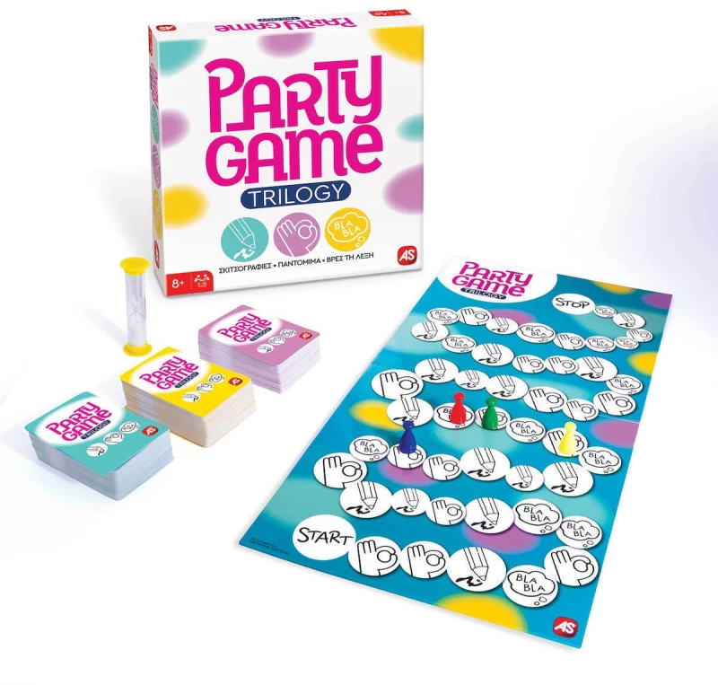 ΕΠΙΤΡΑΠΕΖΙΟ ΠΑΙΧΝΙΔΙ PARTY GAME TRILOGY ΓΙΑ ΗΛΙΚΙΕΣ 8+ ΧΡΟΝΩΝ- 1040-25148