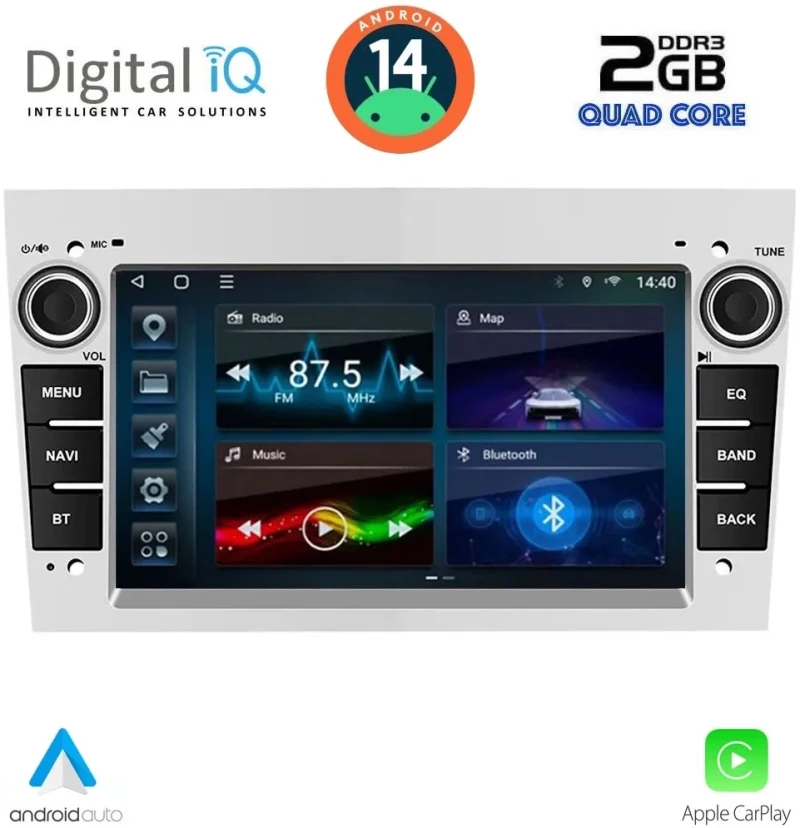 DIGITAL IQ BLD 219SL_CPA (7" DECK) MULTIMEDIA SYSTEM for OPEL ALL mod. 2003-2014 (SILVER) DIGITAL IQ BLD 219SL_CPA