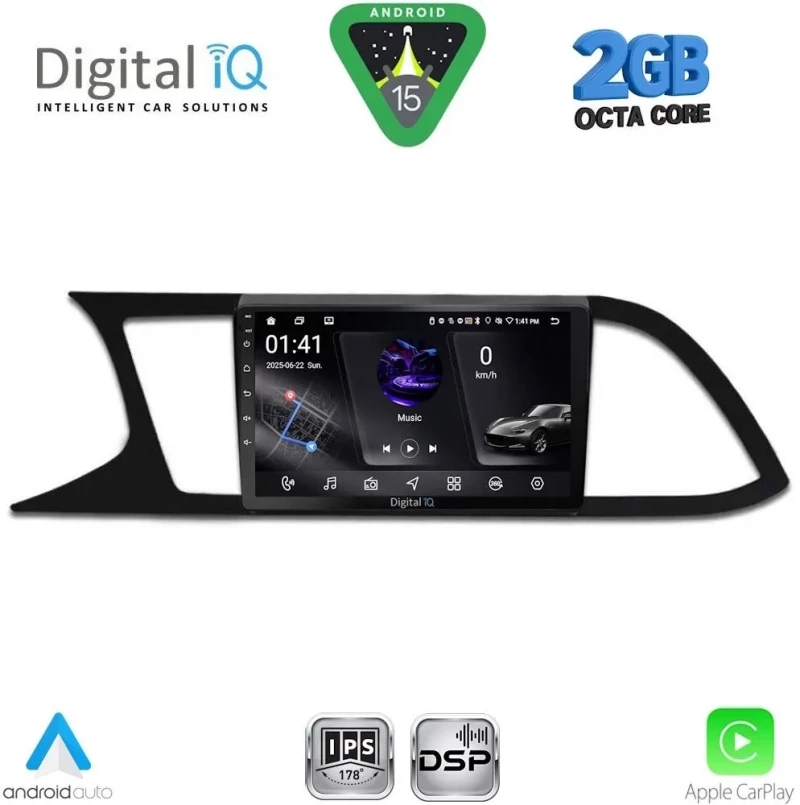 DIGITAL IQ RSF 4575_CPA (9inc) MULTIMEDIA TABLET for SEAT LEON mod. 2012-2021 DIGITAL IQ RSF 4575_CPA