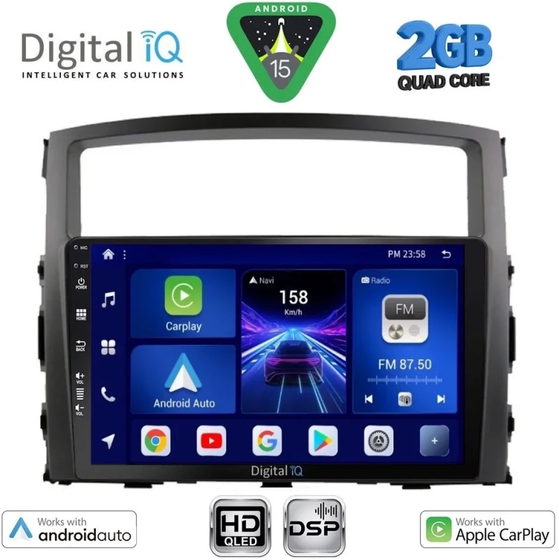 DIGITAL IQ BXC 3446_CPAA (9inc) MULTIMEDIA TABLET for MITSUBISHI PAJERO mod. 2006-2013 DIGITAL IQ BXC 3446_CPAA