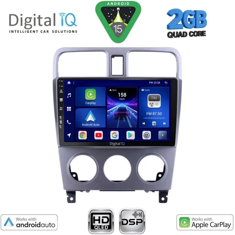 DIGITAL IQ BXC 3661_CPAA (9inc) MULTIMEDIA TABLET for SUBARU FORESTER mod. 2002-2008 DIGITAL IQ BXC 3661_CPAA