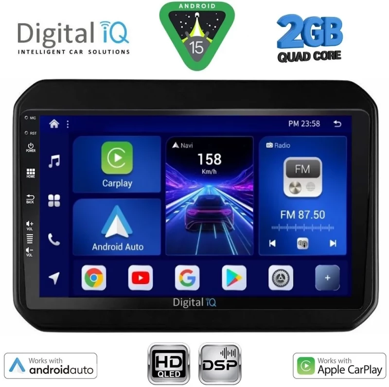 DIGITAL IQ BXC 3676_CPAA (9inc) MULTIMEDIA TABLET for SUZUKI IGNIS mod. 2016-2026 DIGITAL IQ BXC 3676_CPAA
