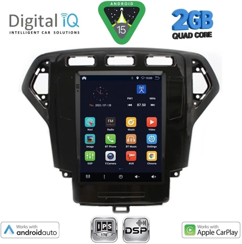 DIGITAL IQ BXC 3957_CPAA TESLA STYLE for FORD MONDEO mod. 2007-2010 DIGITAL IQ BXC 3957_CPAA