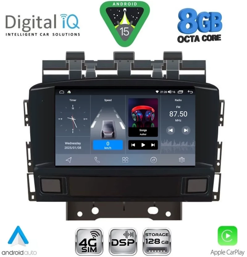 DIGITAL IQ BLM 772_CPA (7" DECK) MULTIMEDIA OEM for OPEL ASTRA J mod. 2010-2016 DIGITAL IQ BLM 772_CPA