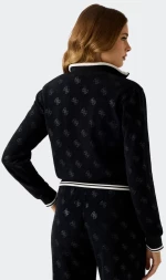 GUESS PAULINA FULL ZIP SWEATSHIRT  - V5BQ01K1902-JBLK