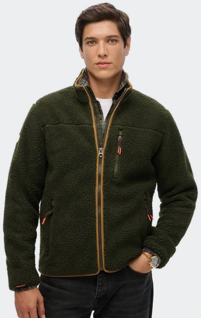 SUPERDRY D2 OVIN OUTDOOR FULL ZIP FLEECE - M2014140A-1KM