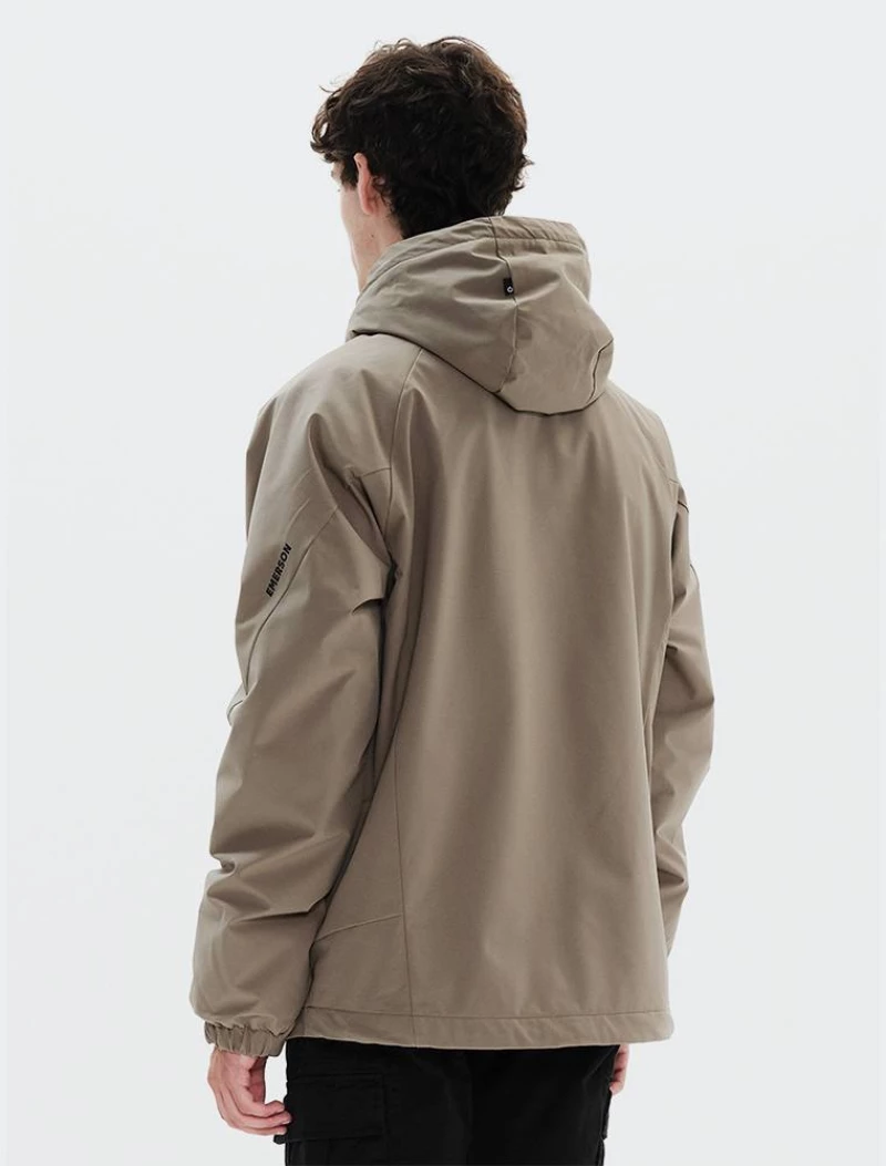 EMERSON Men's Jacket with Hood - 222.EM10.03-LIGHT-HAKI