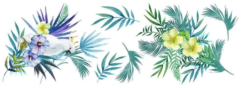 Αυτοκόλλητα Βινυλίου Για Τοίχο Ango Tropical Forest 58120