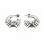 Κρίκοι Σκουλαρίκια 2.5cm Ασήμι 925 Gatsa SKU88