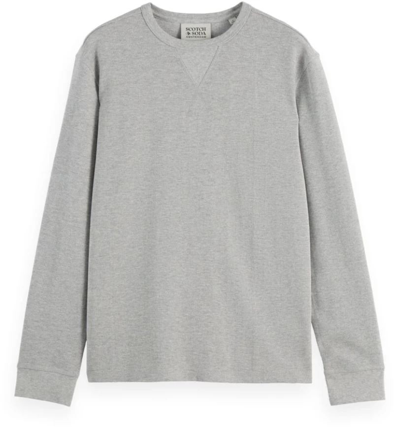 Scotch&Soda Man Waffle T-shirt LS