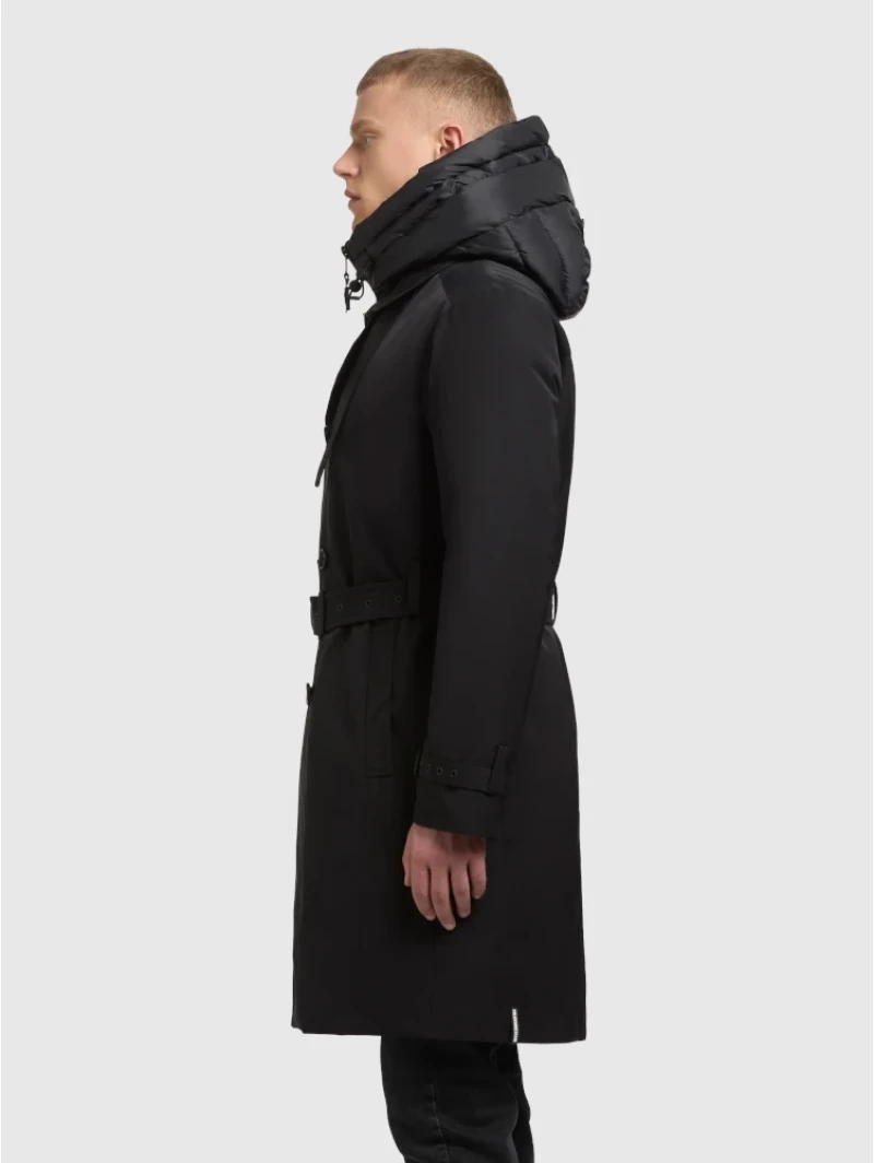 Khujo Man TARM BLACK Trench coat